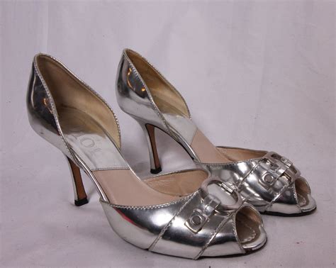 dior silver heels|dior heels vintage.